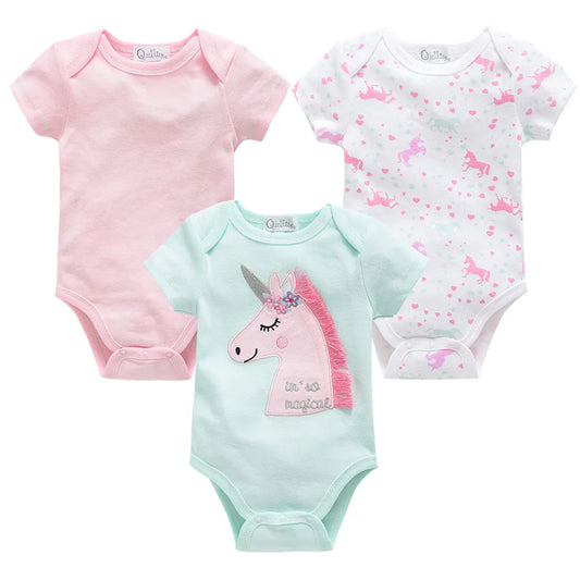 3 Pcs Baby  bodysuit