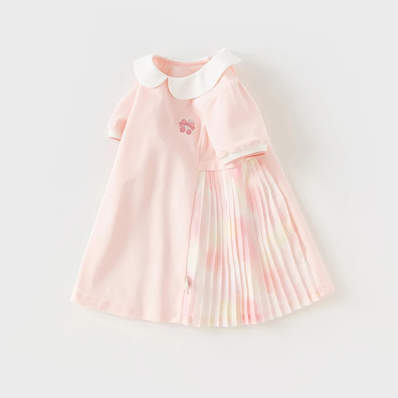 Polo pink baby girl dress