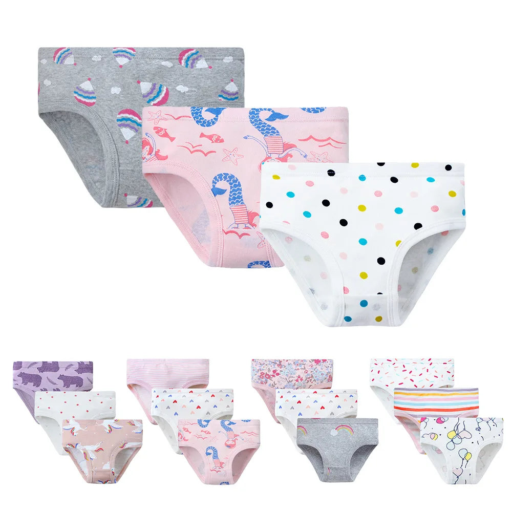 JOY_3pcs Per Pack Girls Panties Cotton  Kids Underwear
