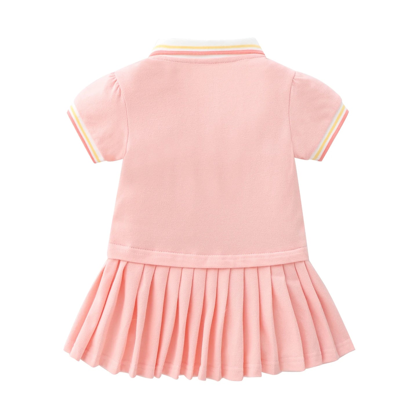 Little KID_  Girls Pink Polo Dress
