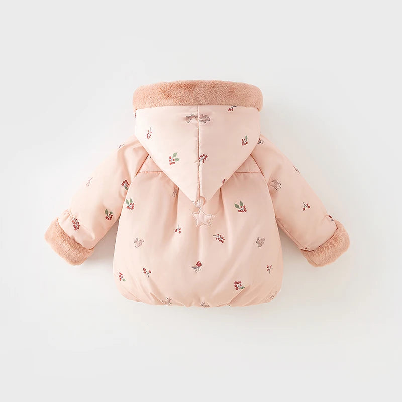 Bird_ Children Girl's Parkas Clothes Outerwear Hooded Coat
