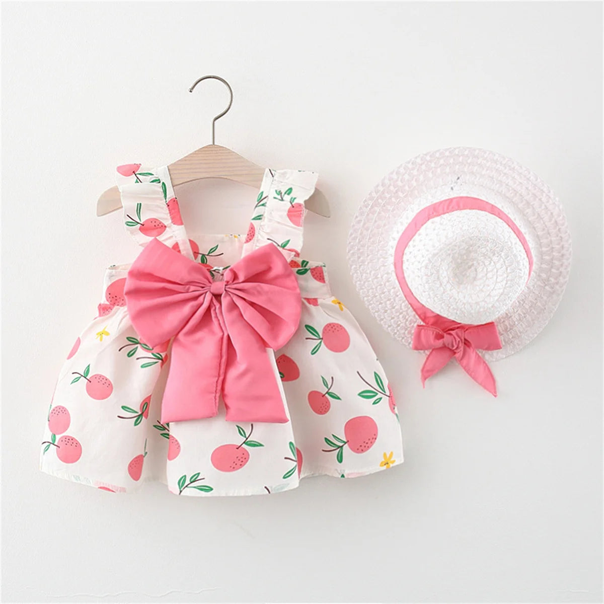 bow pinky dress
