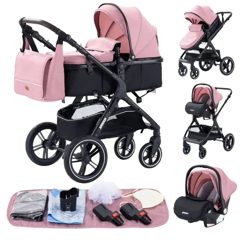 Bird _Luxurious 3 in 1 Baby Stroller Portable Travel Baby Carriage