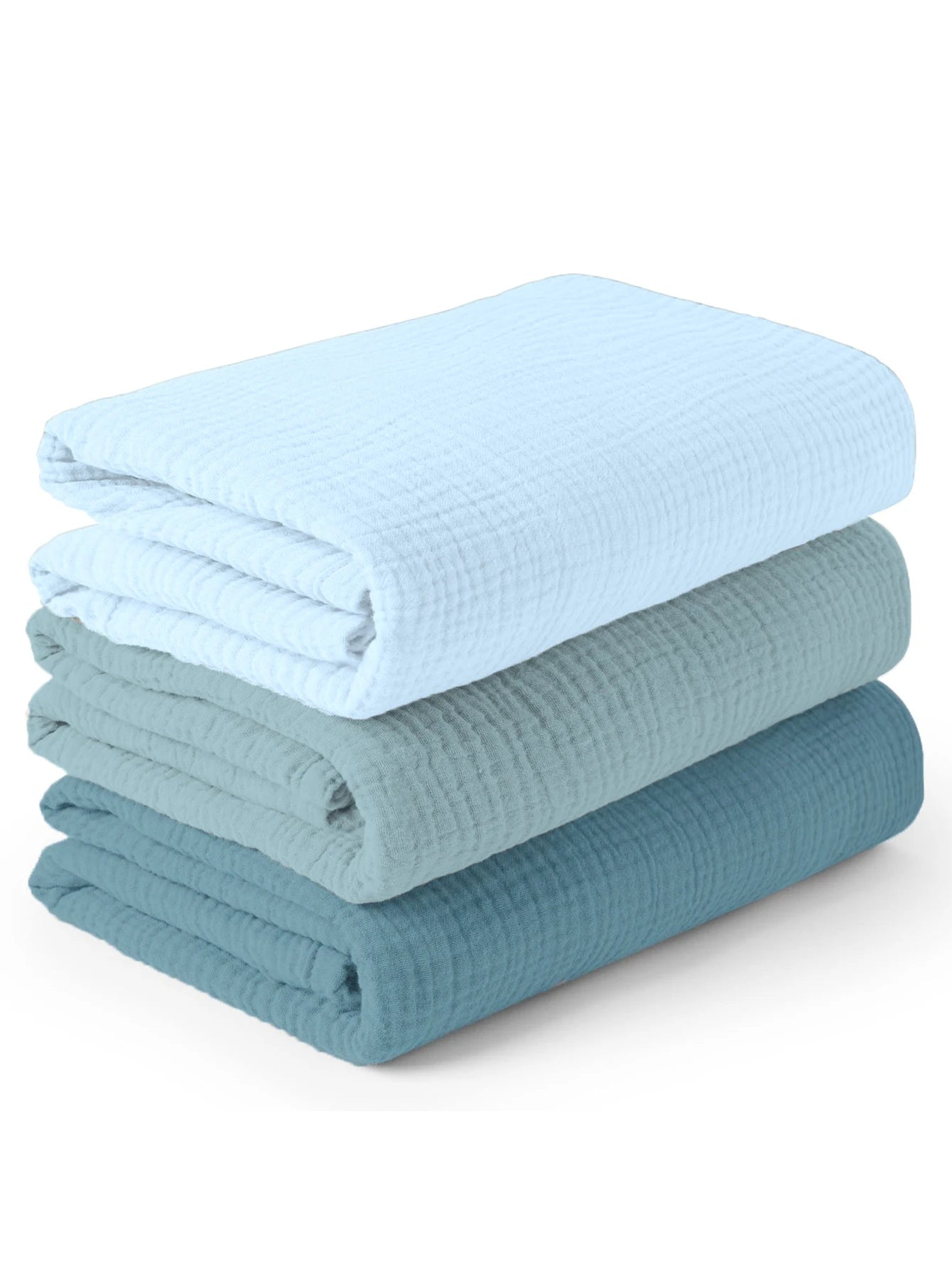 Bird_3PCS/set Soft Breathable Newborn Baby Receiving Blanket