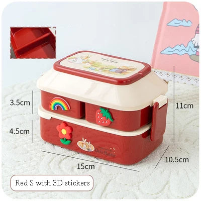 Joy_ Portable Lunch Box For Girls School Kids
