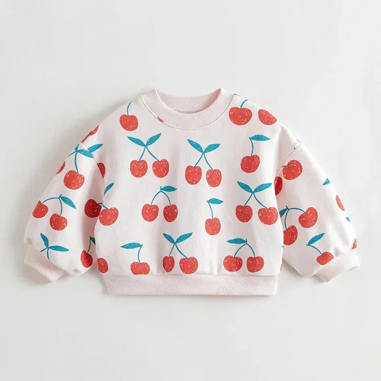 MARY_ Girls Long Lantern Sleeve Sweatshirt