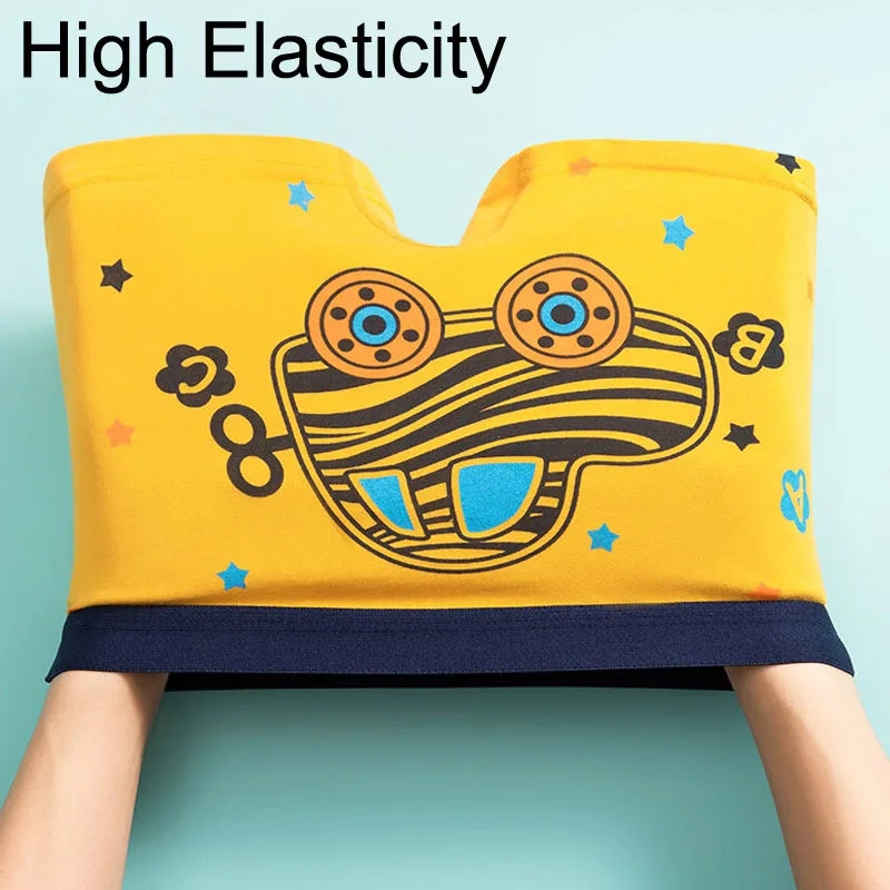 Bird_4 Pcs/Lot Children Panties Cotton Underwear For Boys 3-14 Years