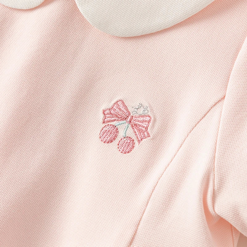 Polo pink baby girl dress