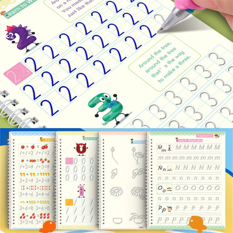Montessori Pen Control Training Writing Sticker Learning Educational Toy Kids