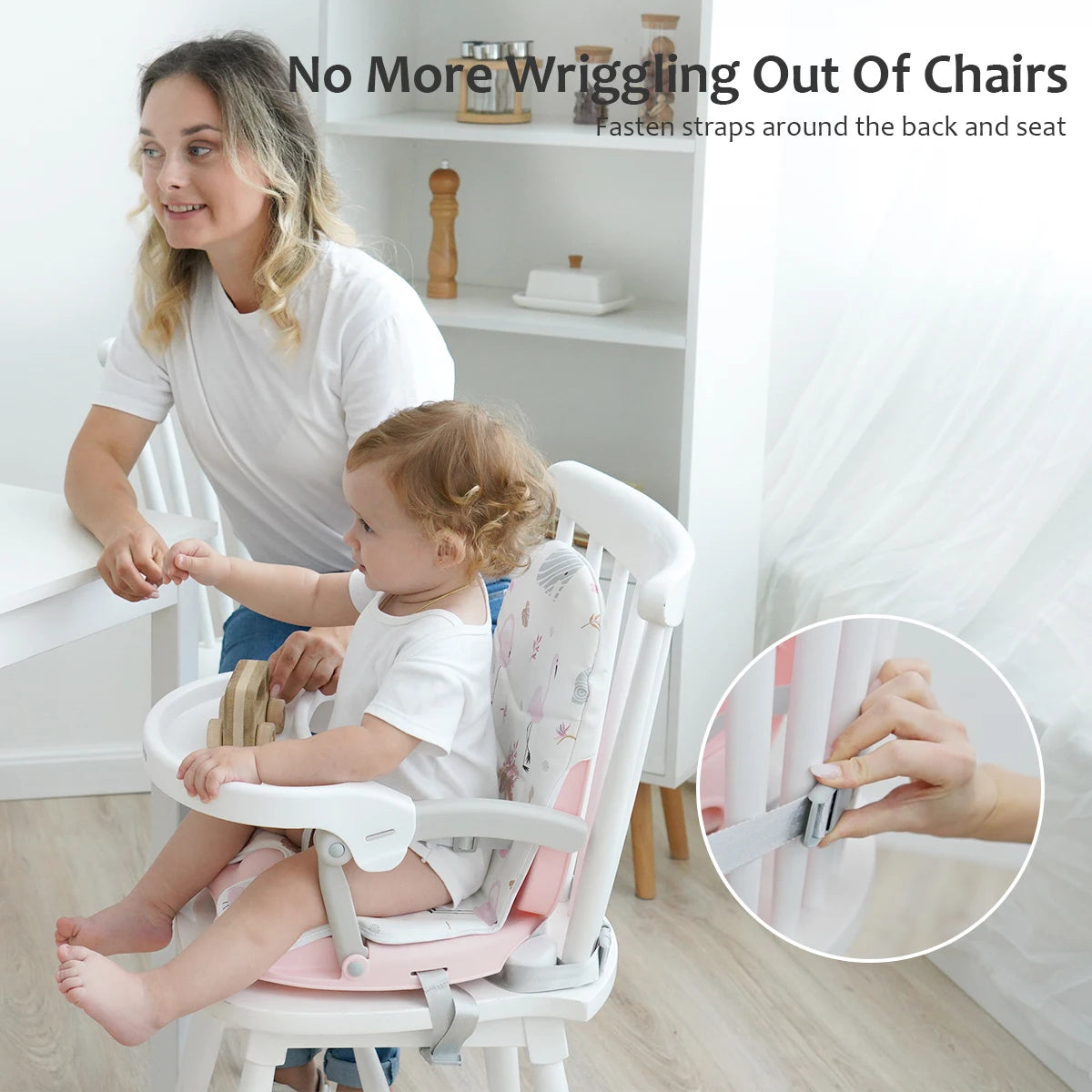 Bird _Baby Booster Seat for Dining Table with Removable Tray & Cushion