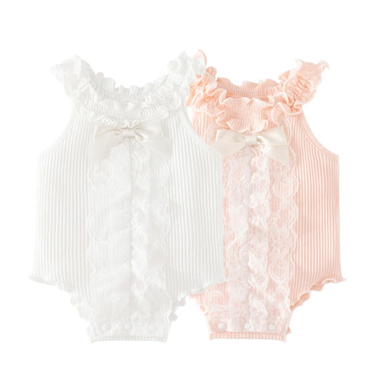 Flowry _Ruffels Lace Newborn Baby Bodysuits