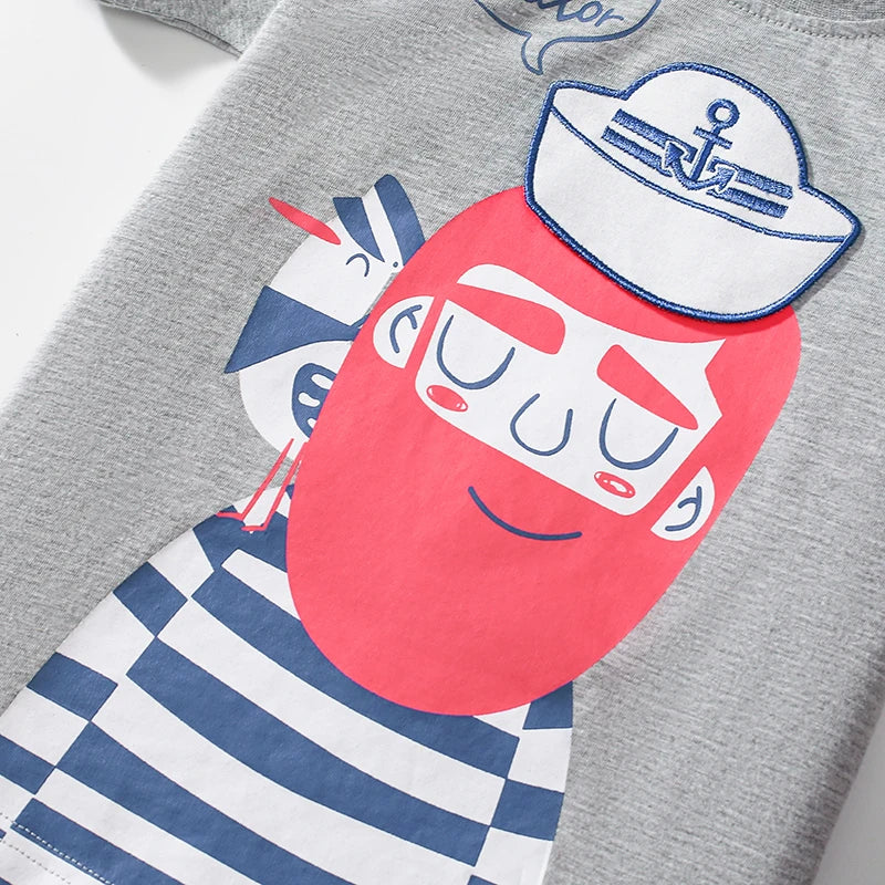 Little kid _ Baby Boys  Tracksuit Summer Cotton Set