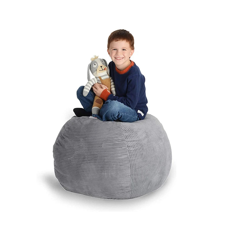 Joy _Printed Children's Plush Toy Storage Beanbag