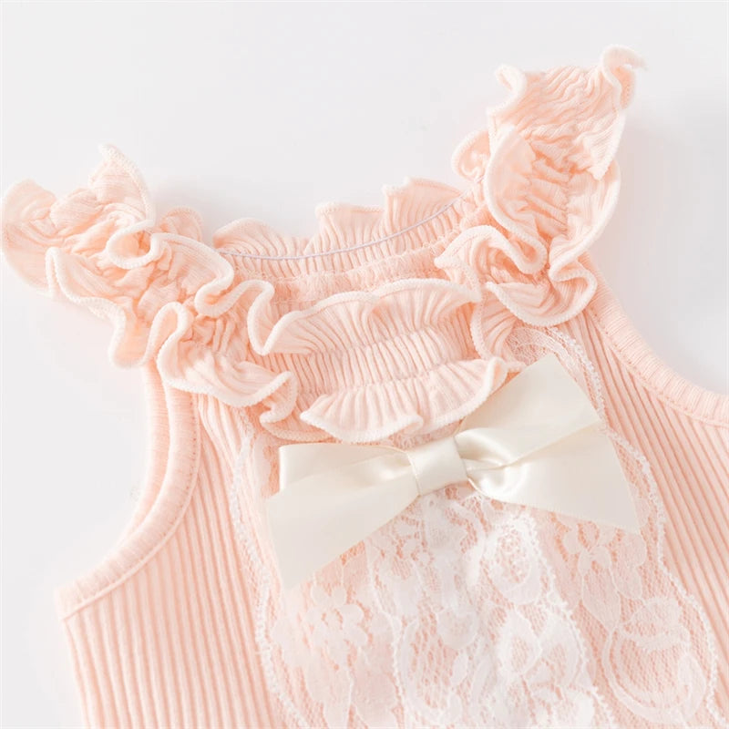 Flowry _Ruffels Lace Newborn Baby Bodysuits