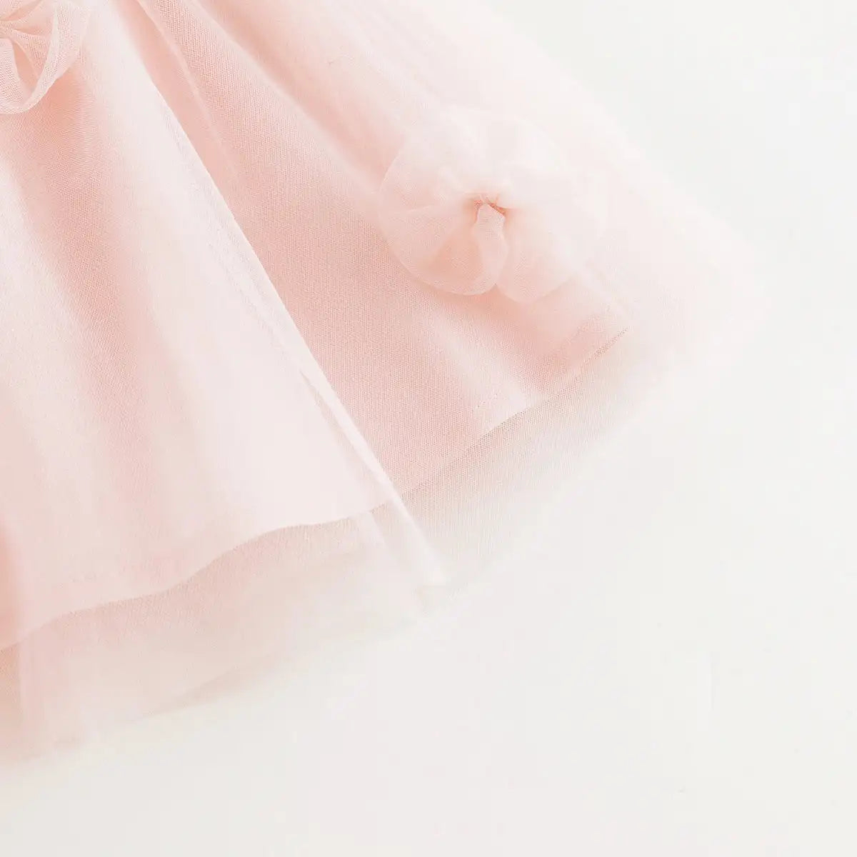 PRETTY_ Girls Floral Mesh Skirt Pleated Skirt Kids Skirt for Summer