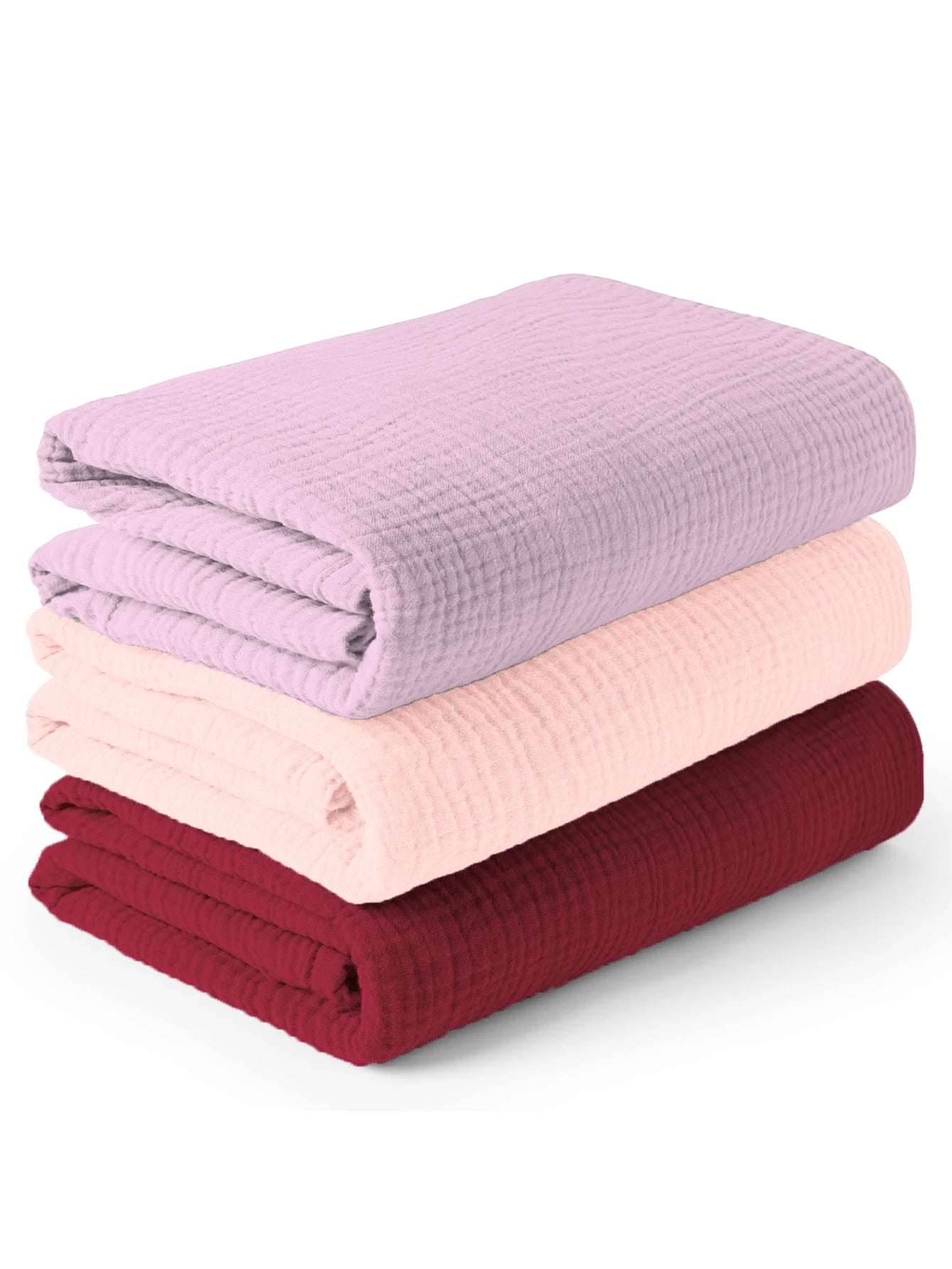 Bird_3PCS/set Soft Breathable Newborn Baby Receiving Blanket