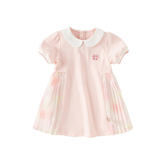 Polo pink baby girl dress