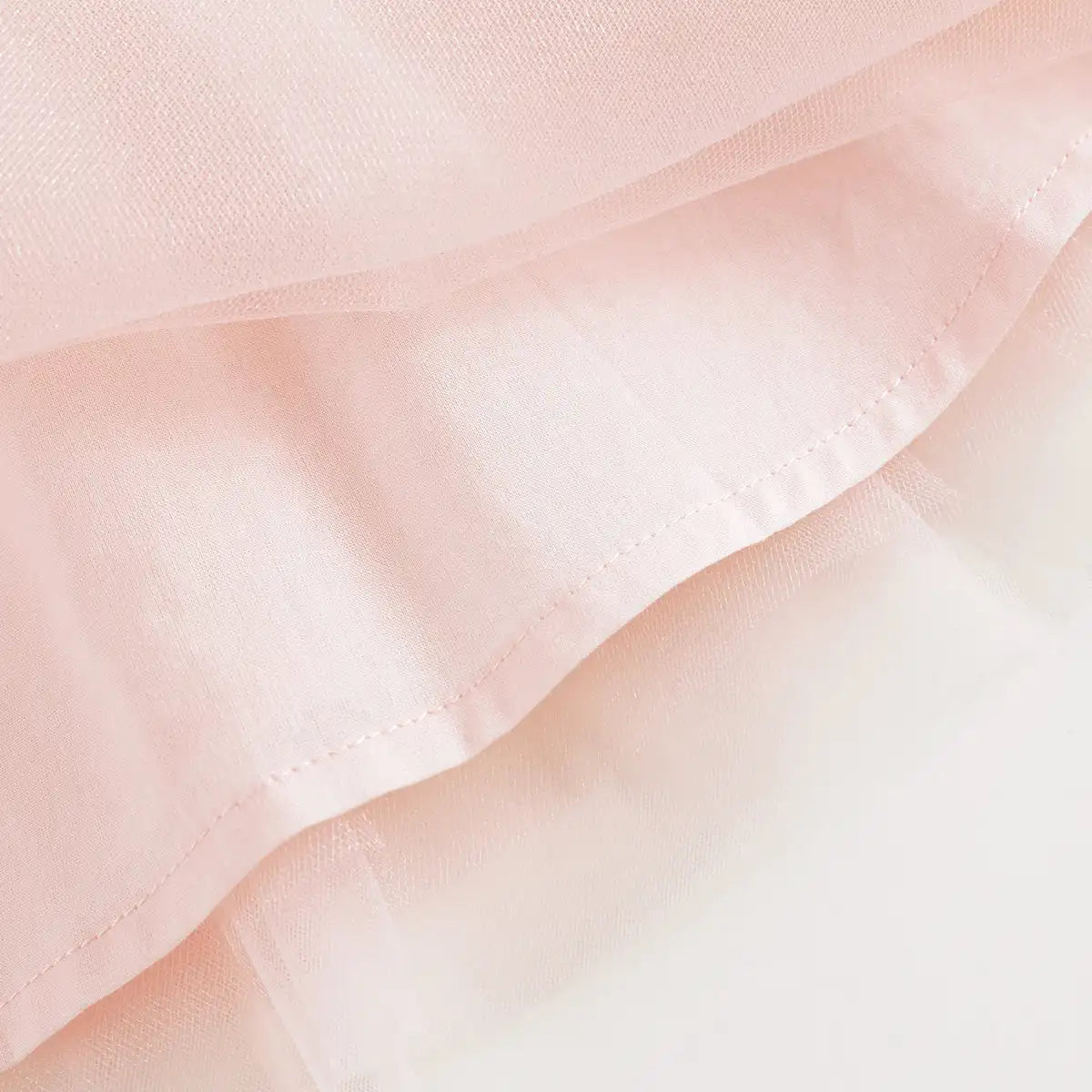 PRETTY_ Girls Floral Mesh Skirt Pleated Skirt Kids Skirt for Summer