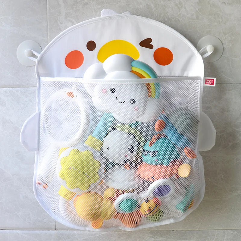 Joy _Baby Shower Toy Cute Duck Frog Net Toy Storage Bag