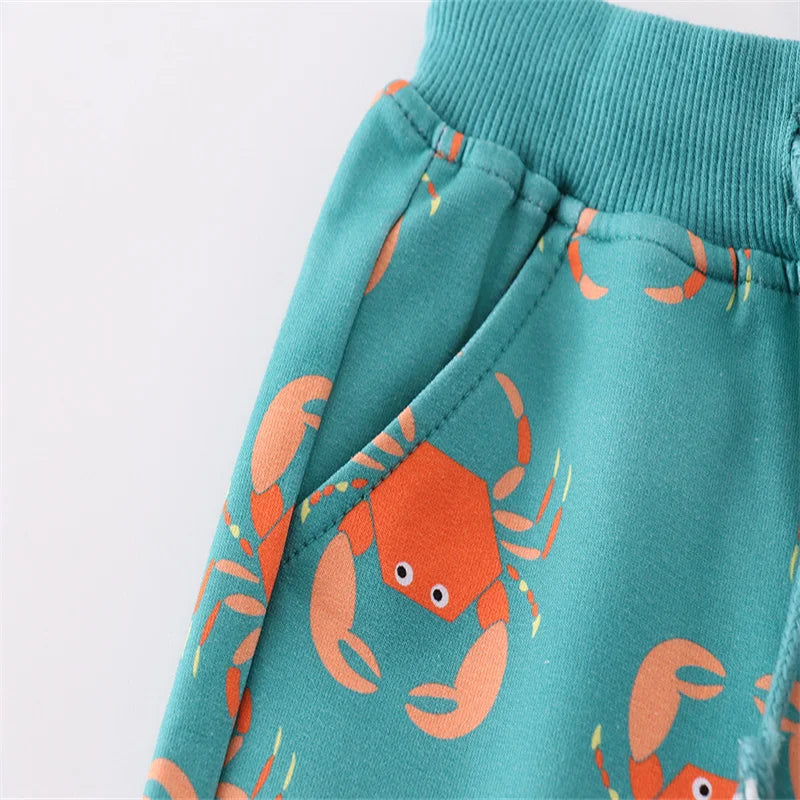 JOY _Jumping Meters 2-7T Summer Crab Boys Shorts