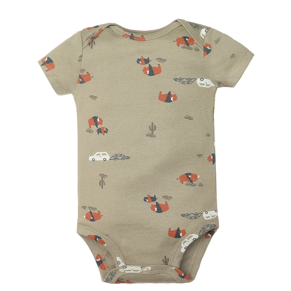 5PCS/Lot Baby Boys& Girls Bodysuits 100% Cotton