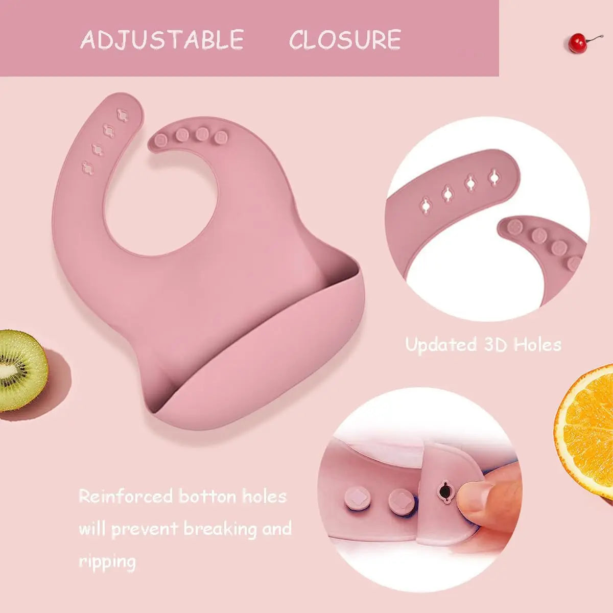 JOY_9PCS/Set BPA Free Silicone Baby Feeding Set Sucker Bowl Divided Dinning Plate Straw Cup Spoon Fork Adjustable Bib Children Dishe