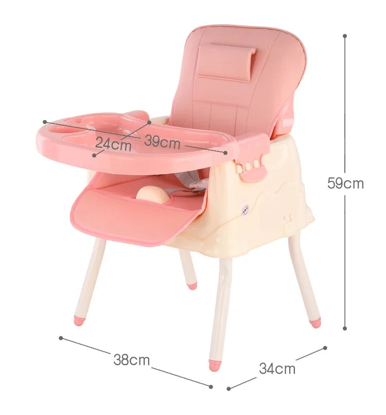 lovely kid_  Multifunctional High Quality Kids Dining Chair with Safety Belt from 1_3years