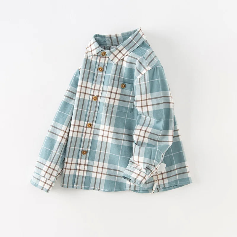 Bird_ Children's Shirt Autumn Boys' Baby Pure Cotton