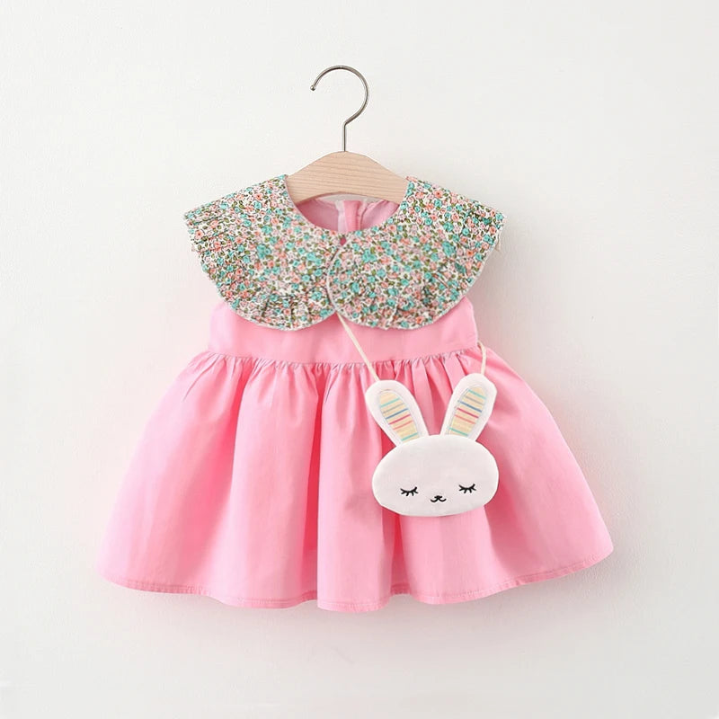 rabbit printed girly dress