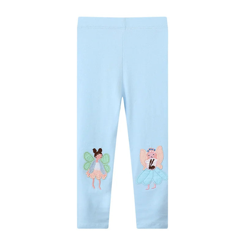 Joy_ Baby Girls Unicorn Cartoon Pencil Pants Hot Selling Pink Cotton Leggings