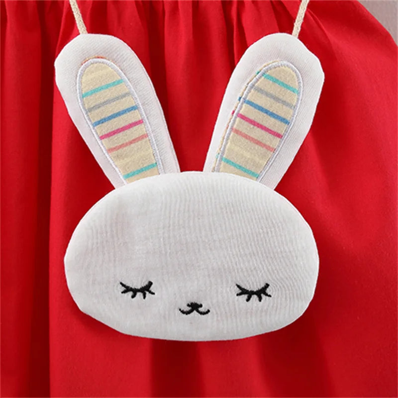rabbit printed girly dress
