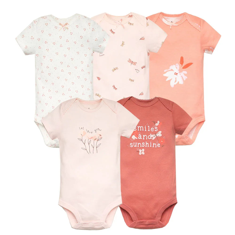 5PCS/Lot Newborn 100% Cotton Baby Boy &Girl