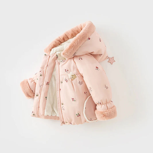 Bird_ Children Girl's Parkas Clothes Outerwear Hooded Coat