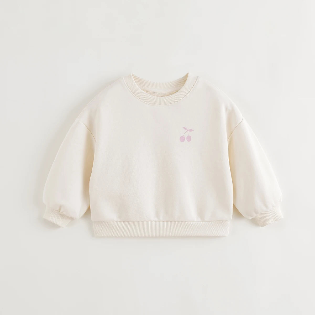 MARY_Girls French Crew Neck Loose Sweatshirt