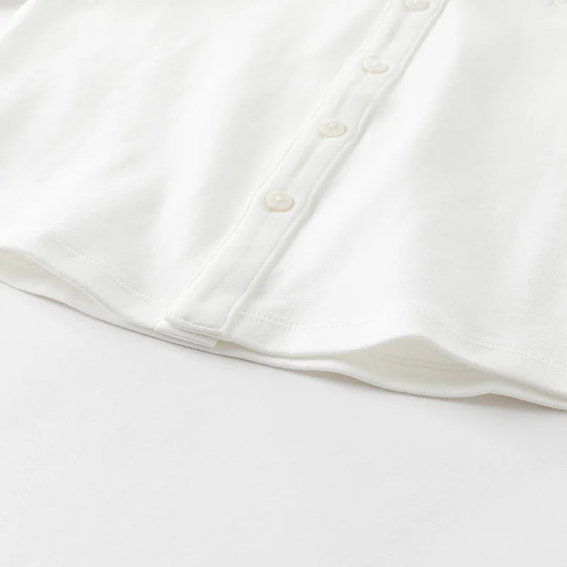 Joy_ Children Boys Long Sleeve White Shirt