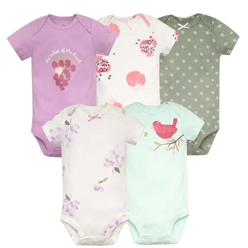5PCS/Lot Newborn 100% Cotton Baby Boy &Girl