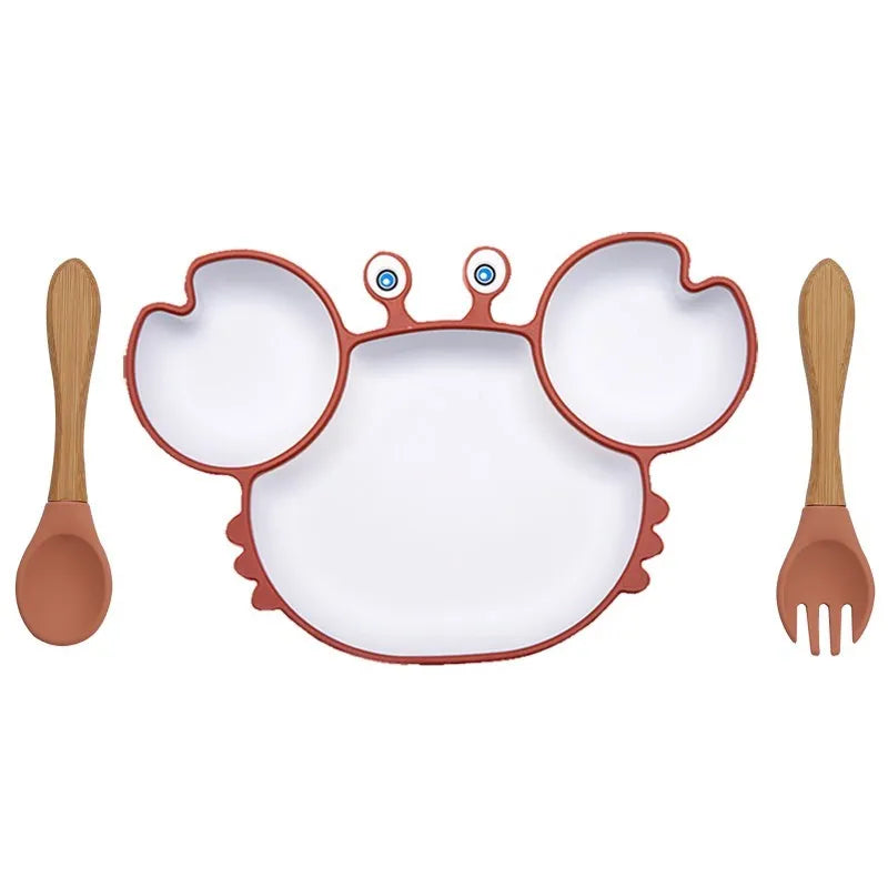 KIWII _Baby Dish Baby Bowls Plates and Spoons Set
