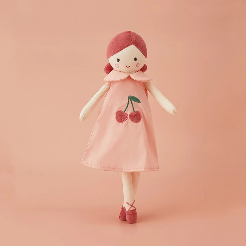 Joy_35/38CM Pink Dress Girl Soft Plush Toy Crown Princess