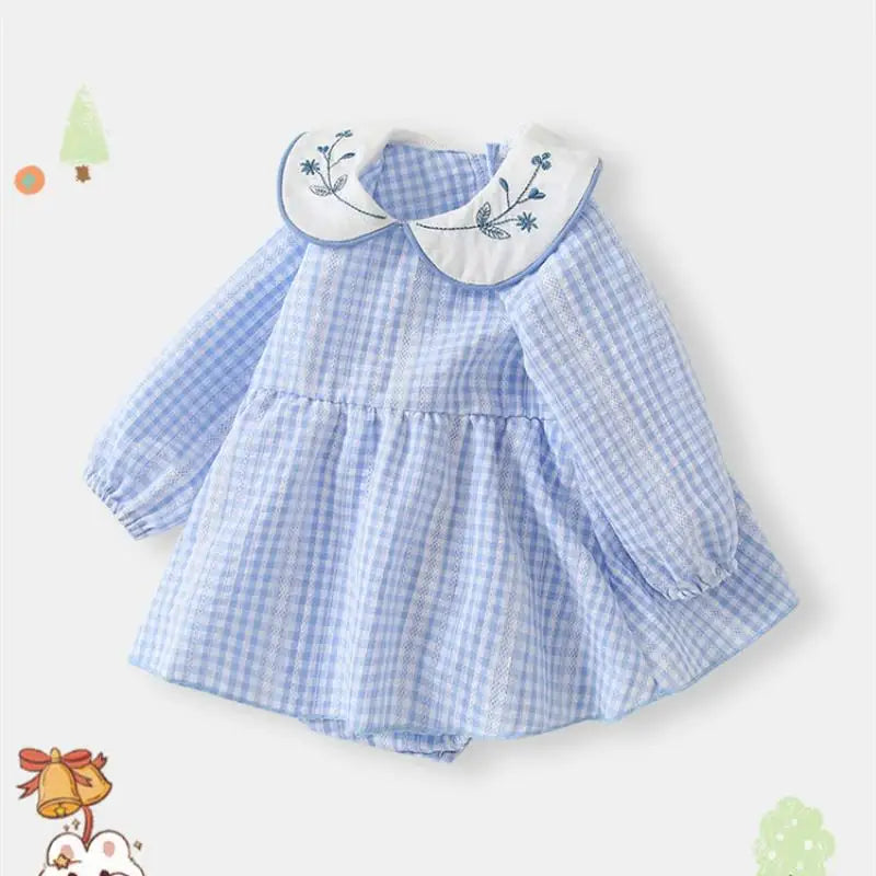Baby Girl  Peter pan collar Romper