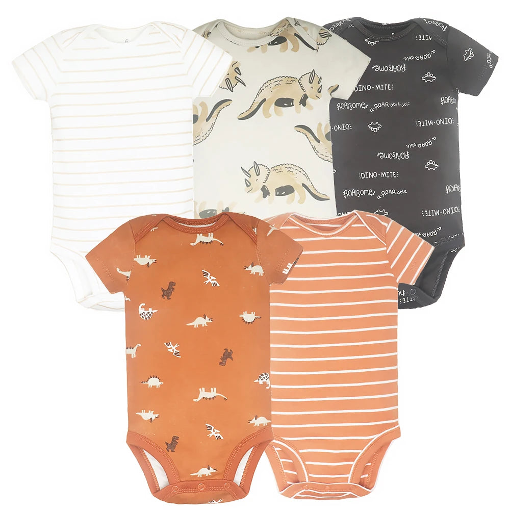 5PCS/Lot Newborn 100% Cotton Baby Boy &Girl