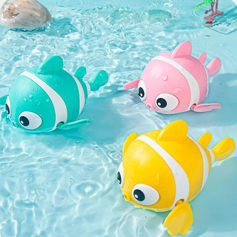 Joy _Bath Toys Cute Swimming Clown Fish Bath Toy for Toddlers